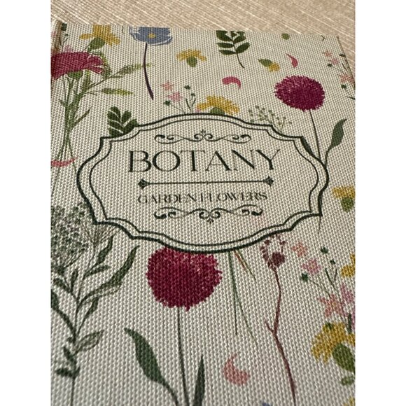 Versa Botany Decorative Box Hidden Storage Book Canvas Wood Set of 2 Floral - Picture 8 of 14